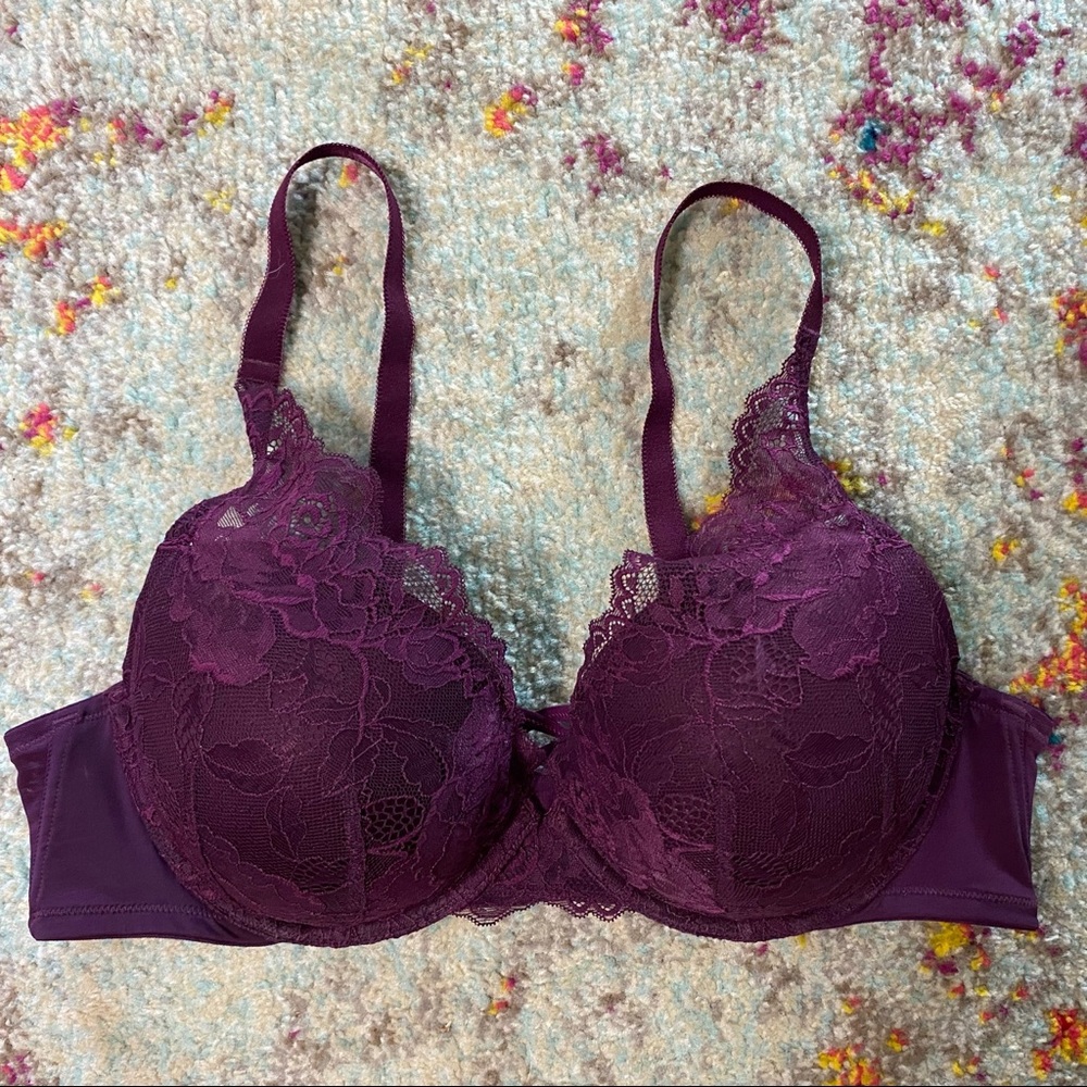 Torrid purple lace push up bra 42c
